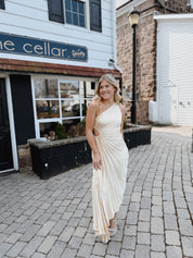 Limone One Shoulder Maxi