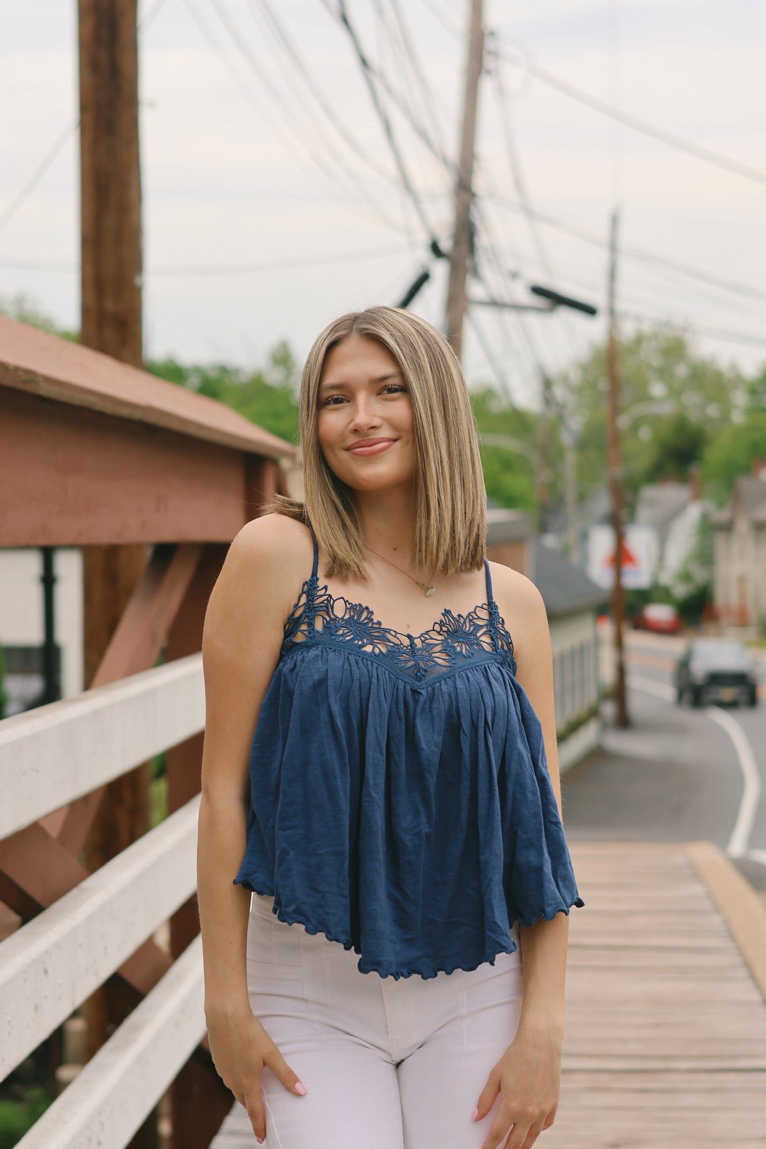 Kayla Tank Dark Denim FP