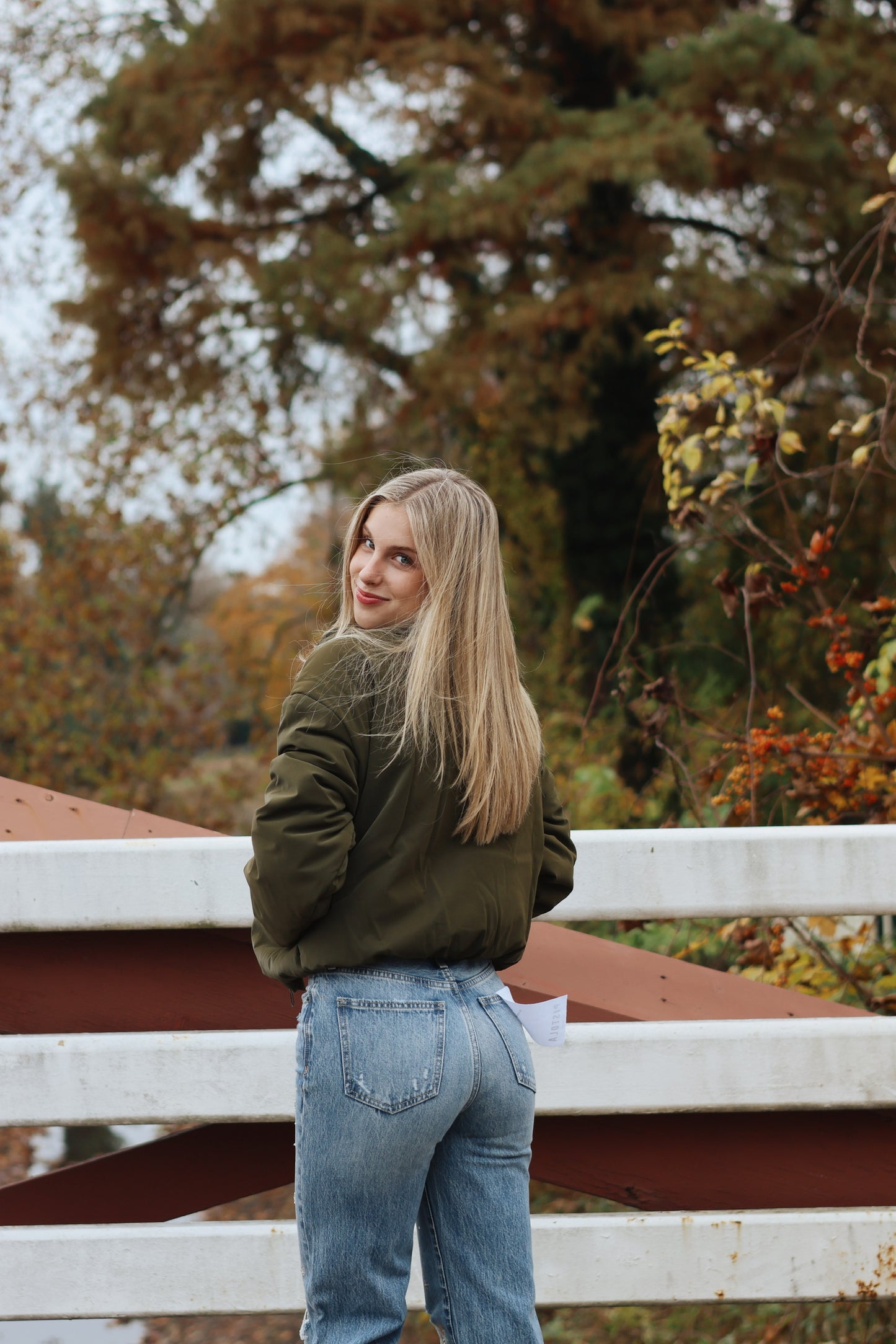 Stratton Puffer Olive