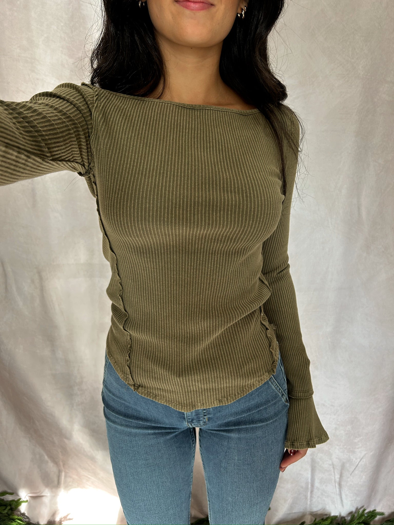 We The Free Soul Sister Layering Top Olive