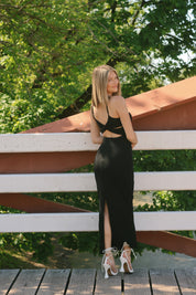 Alessandra Knit Maxi Black