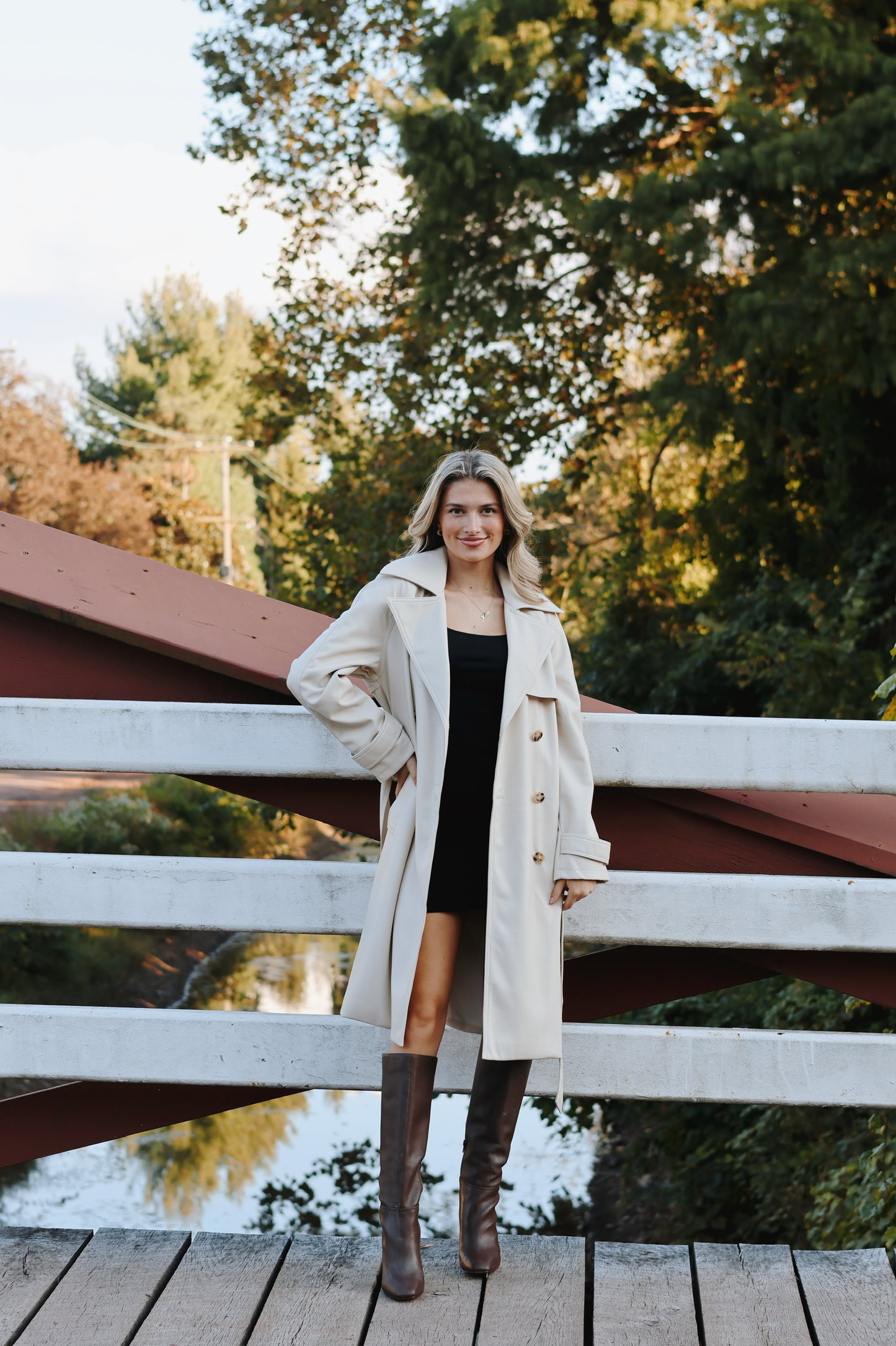 Ilia Trench Coat Bone