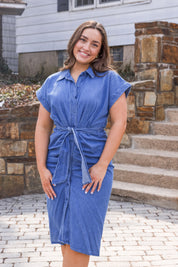 Tori Midi Dress Chambray
