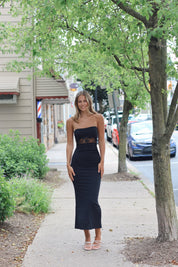 Lace Lies Maxi Black