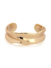 Wavy Days Cuff: 18k Gold Plated / One Size