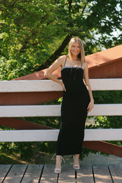 Alessandra Knit Maxi Black