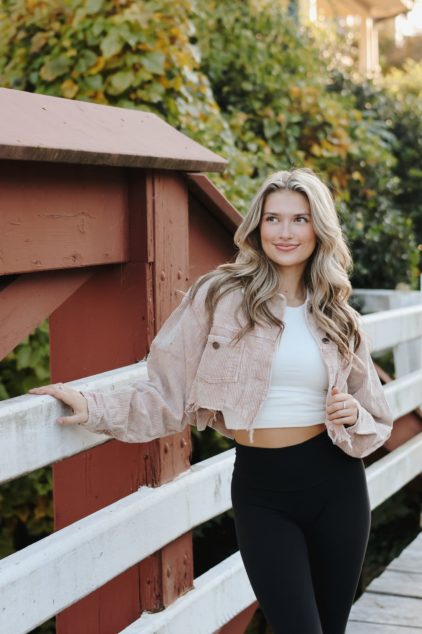 Cropped Corduroy Cutoff Vintage Mocha