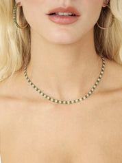 Marquise Necklace: Clear Crystal with 18k Gold Plating