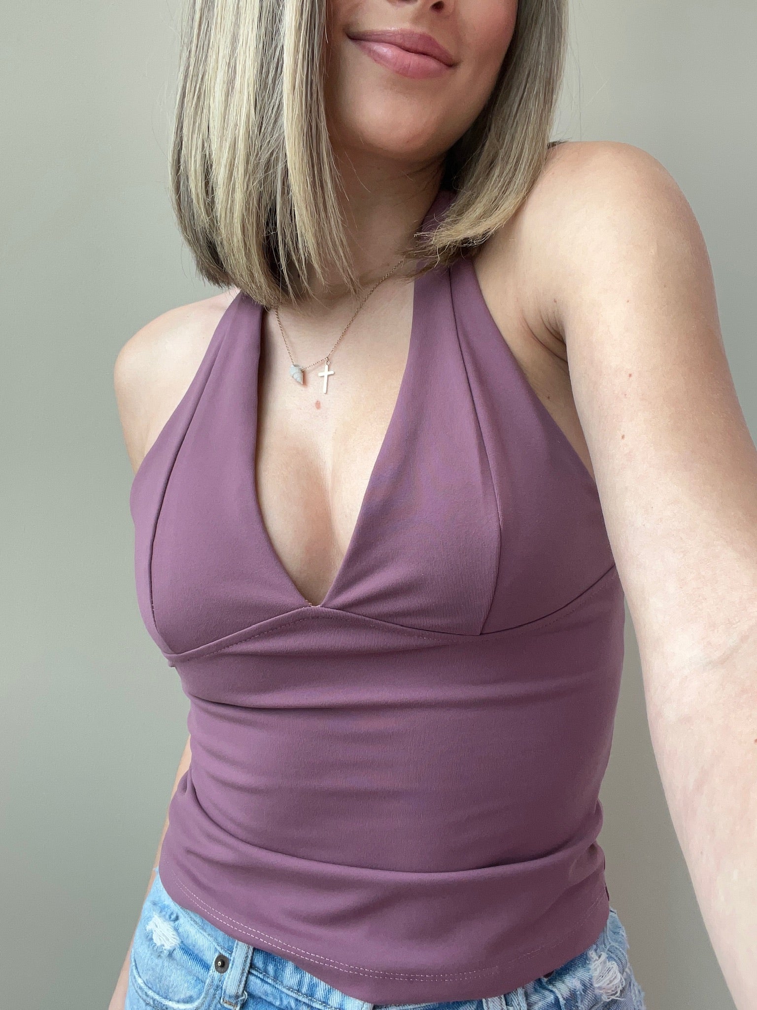 Have it All Halter FP Tulipwood – Giana Rose Couture