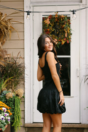 Berta Bubble Dress Black