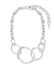 Interlocking Golden Chain Necklace: 18k Gold Plated / One Size