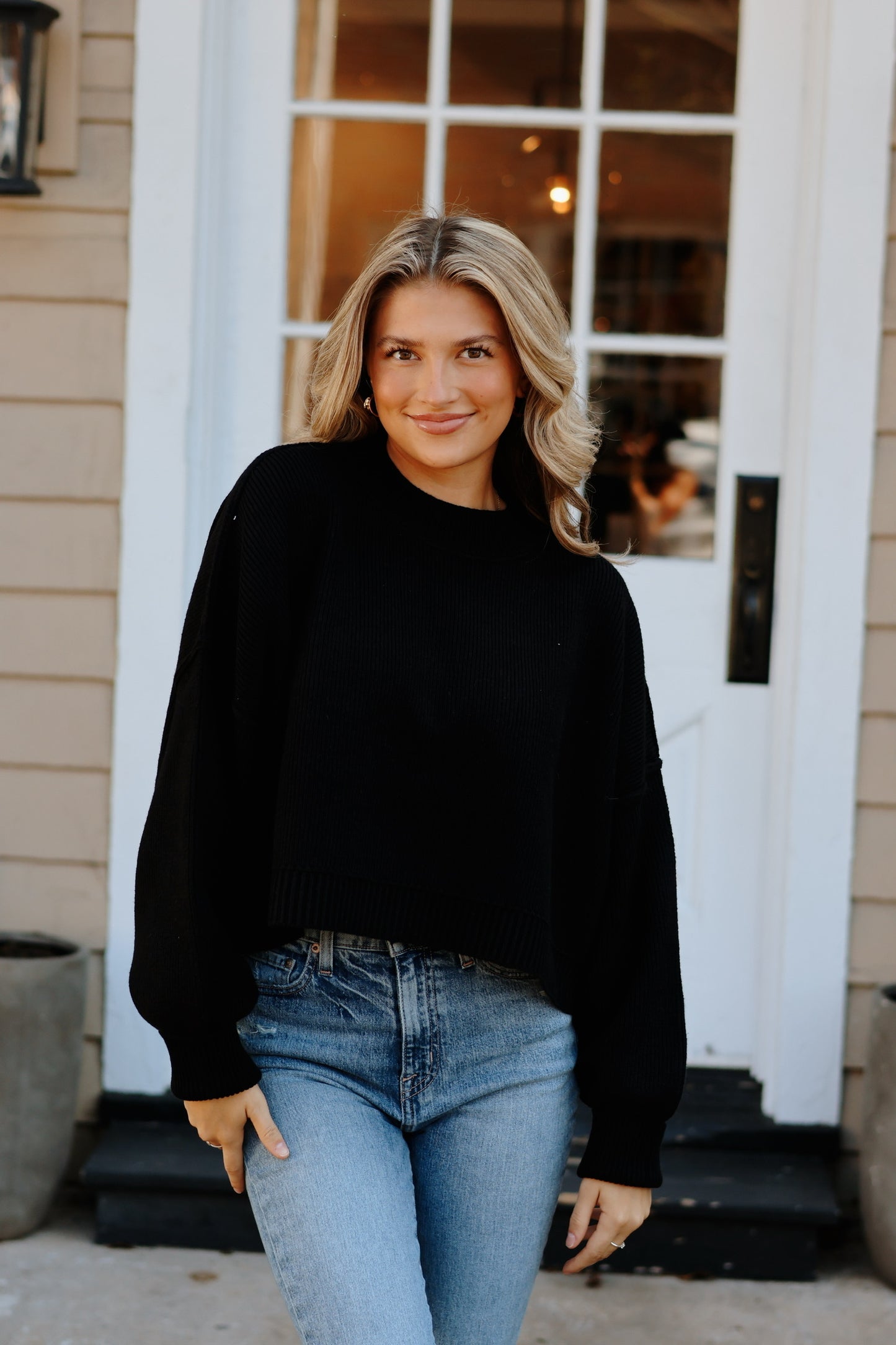 Easy Street Crop Black