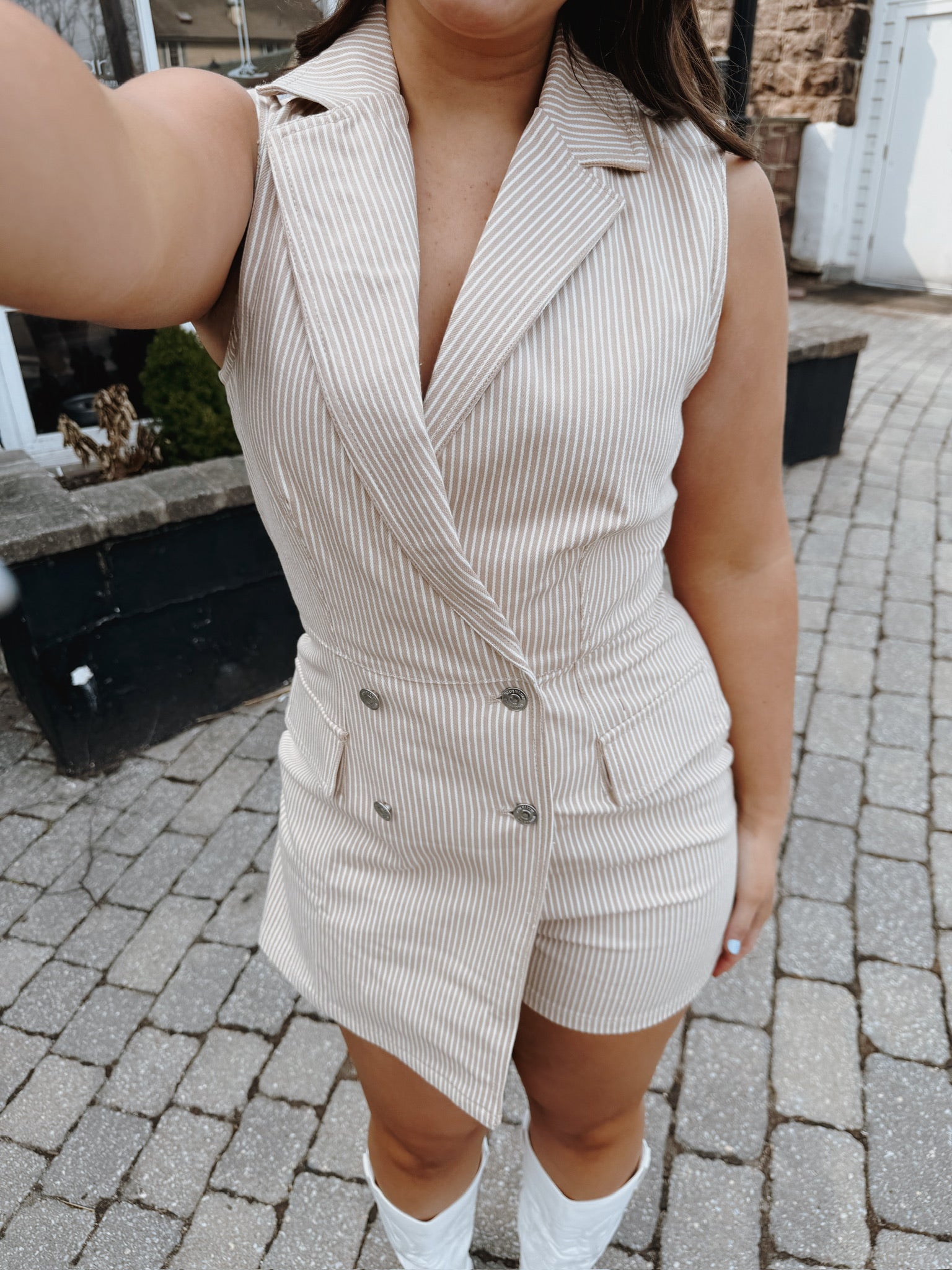 Paris Romper Khaki