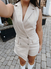 Paris Romper Khaki