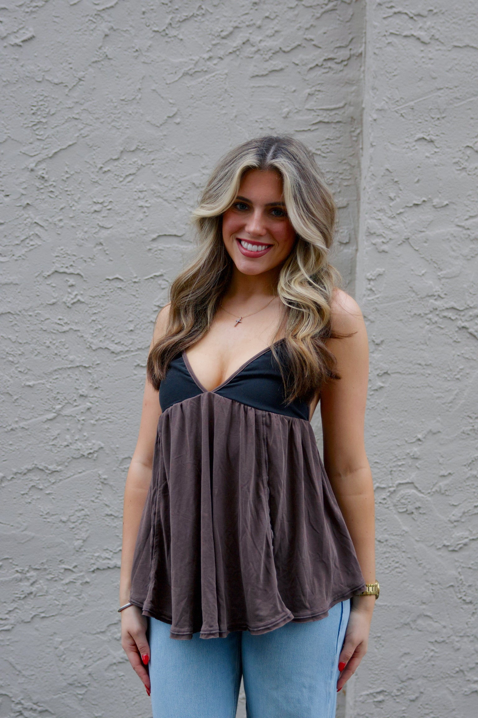 Trixie Tunic Black/Double Espresso FP