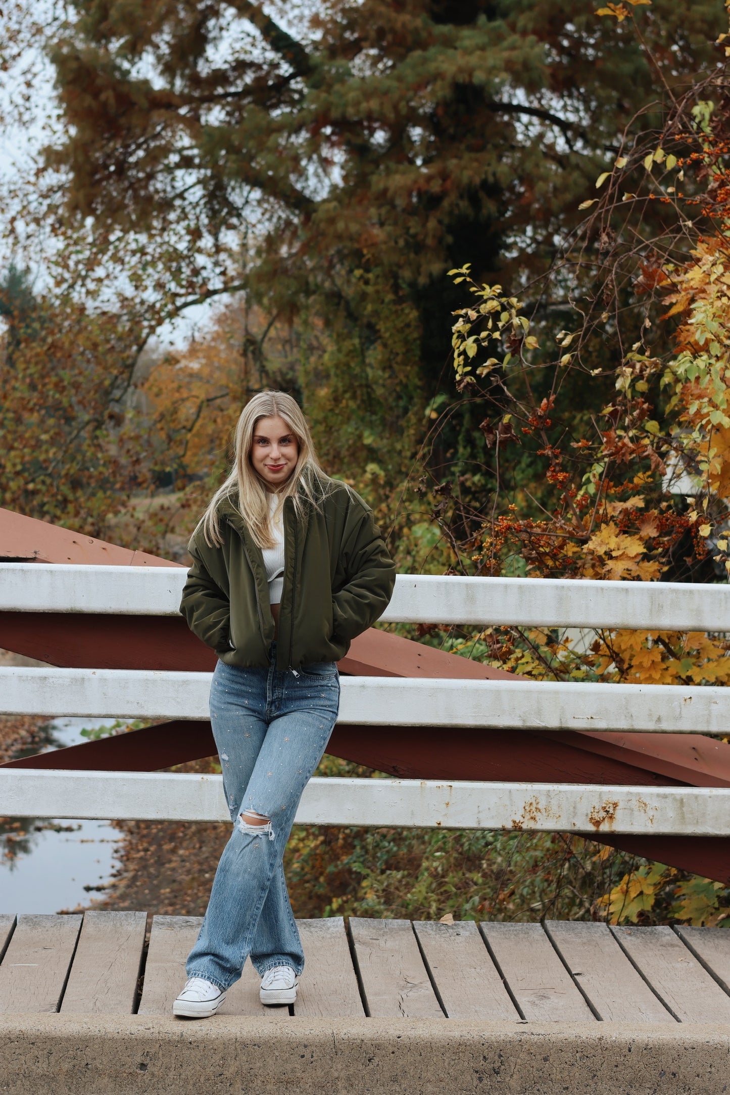Stratton Puffer Olive