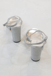 Ava Silver Glitter Heel