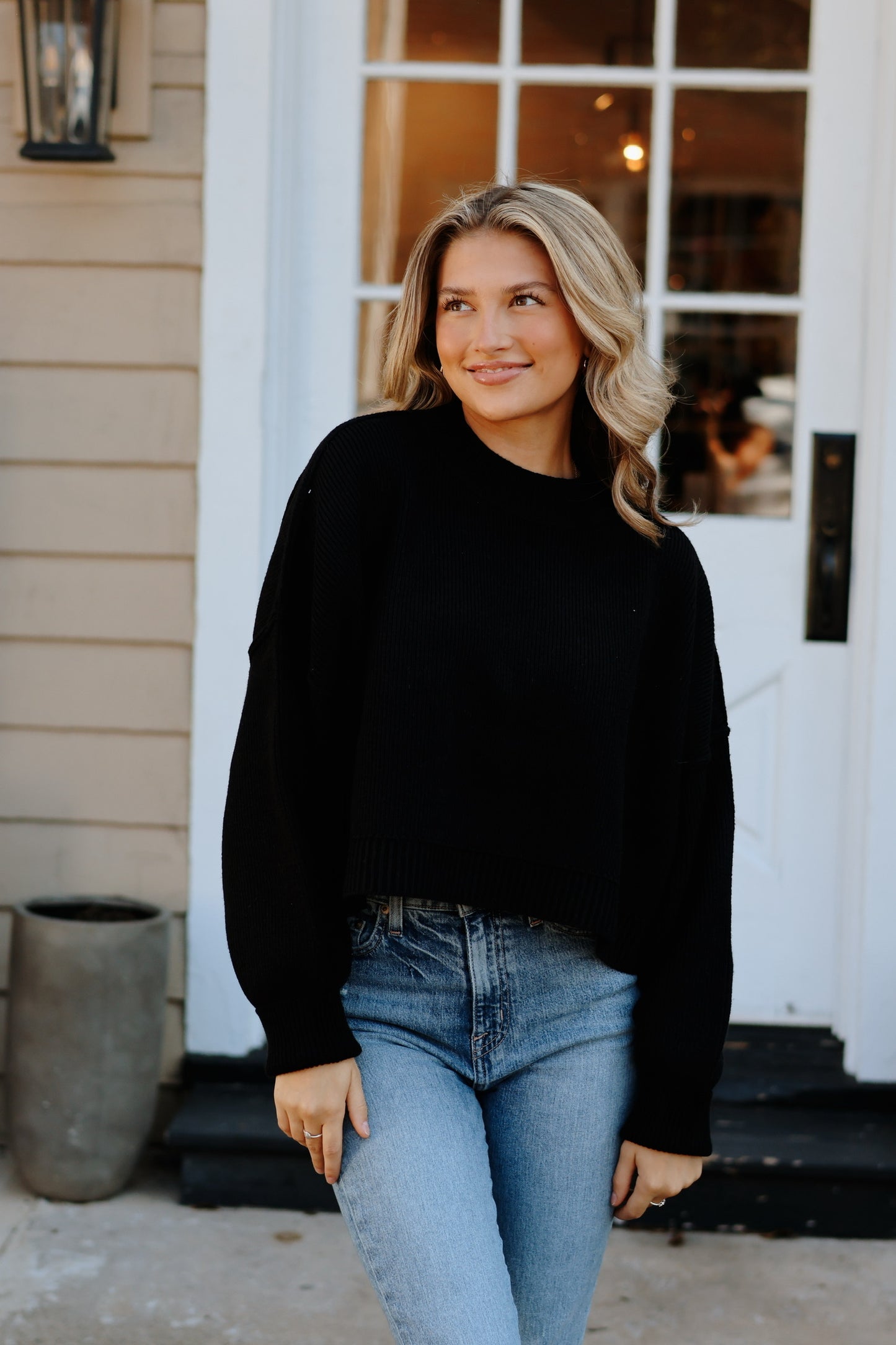 Easy Street Crop Black