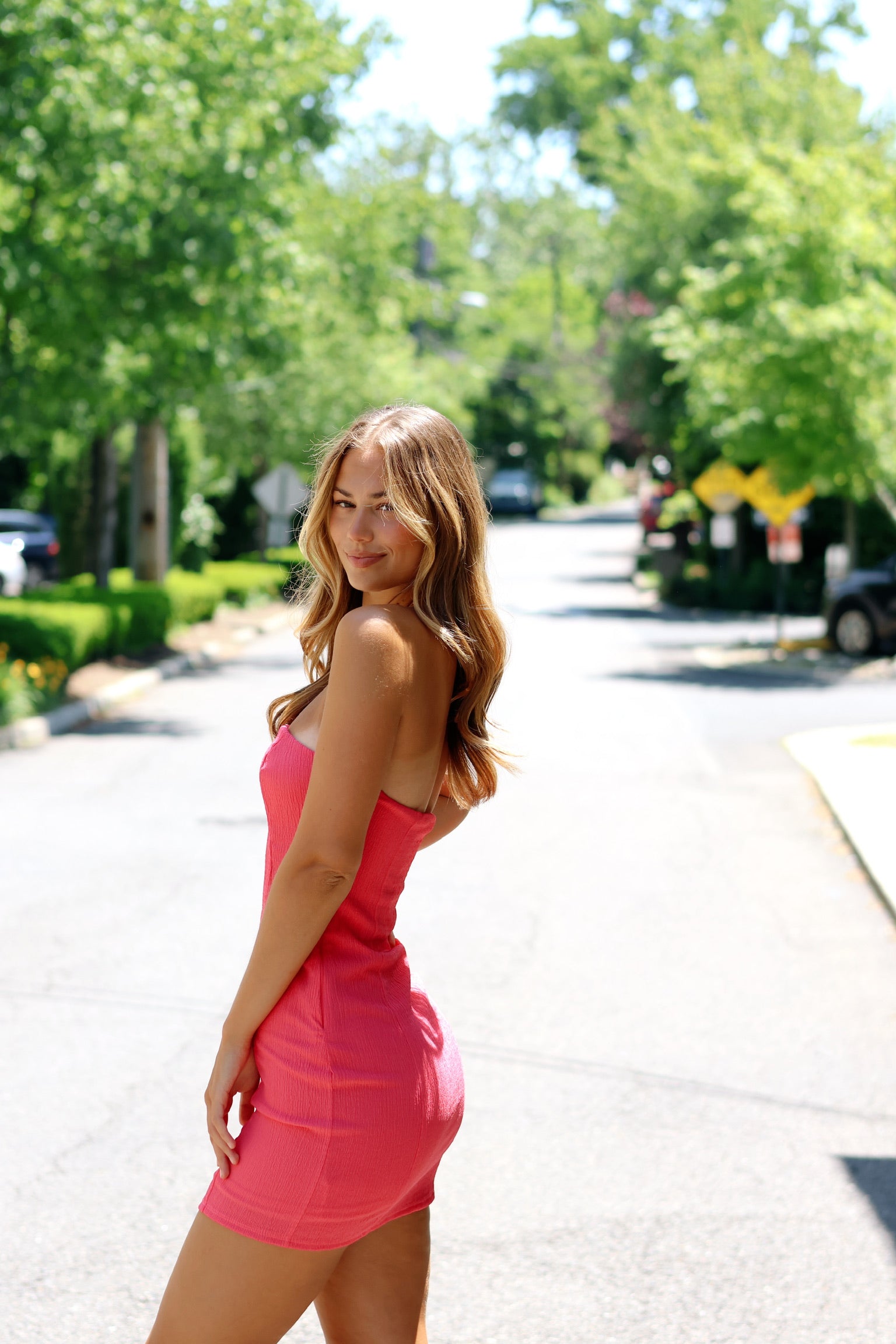 melon pink dress Loving Lace Maxi Dress- Melon Pink