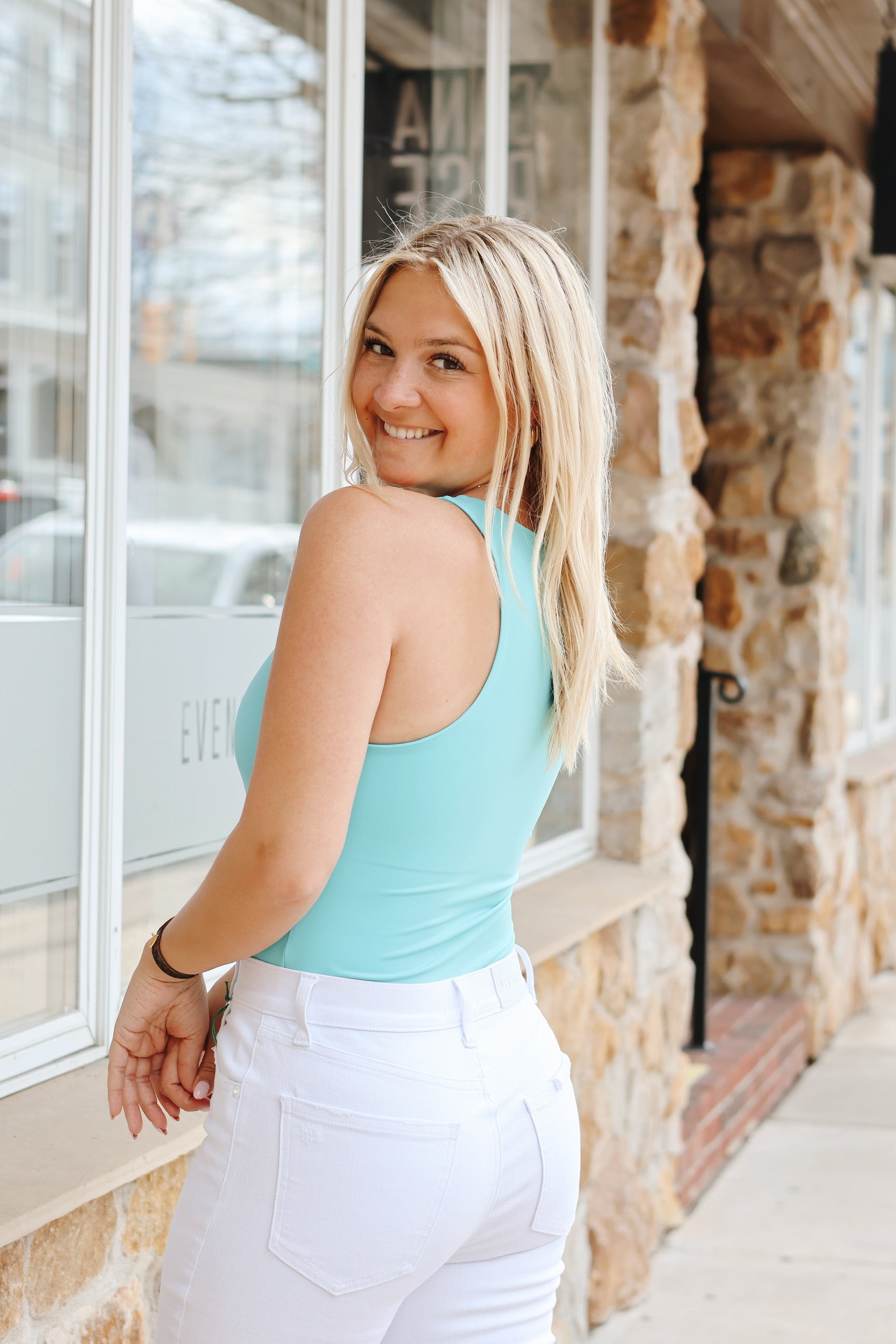 Nico Bodysuit Pastel Turquoise