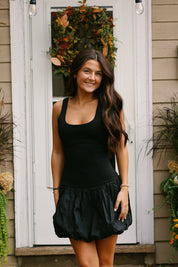 Berta Bubble Dress Black