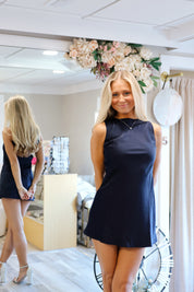 Timeless Satin Mini Navy