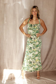 Georgia Cocktail Maxi Dress In Green By Elliatt