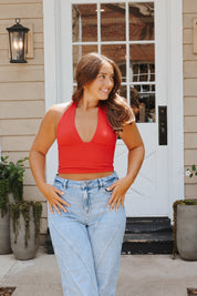 My Fave Halter Top Red