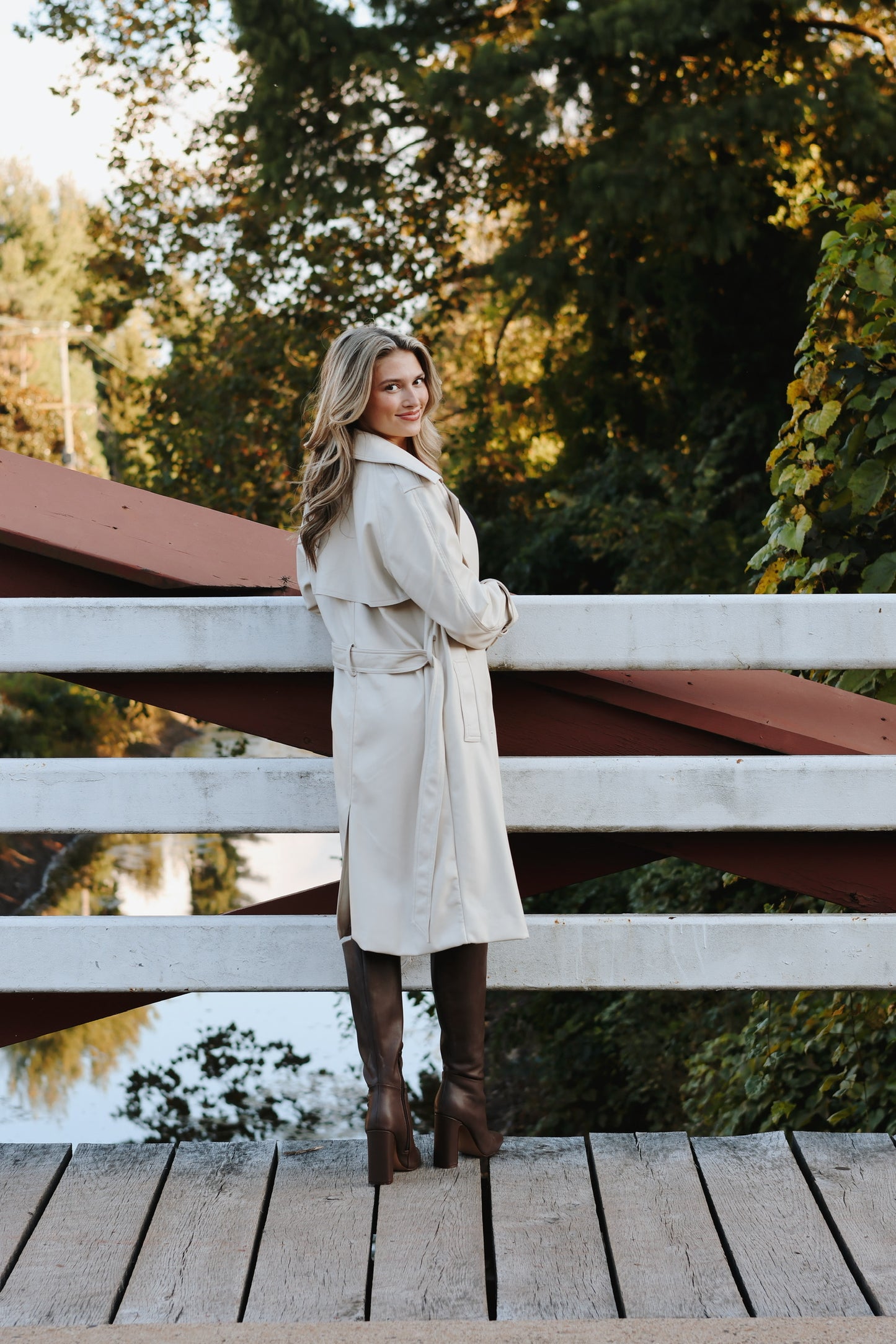 Ilia Trench Coat Bone