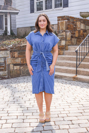 Tori Midi Dress Chambray
