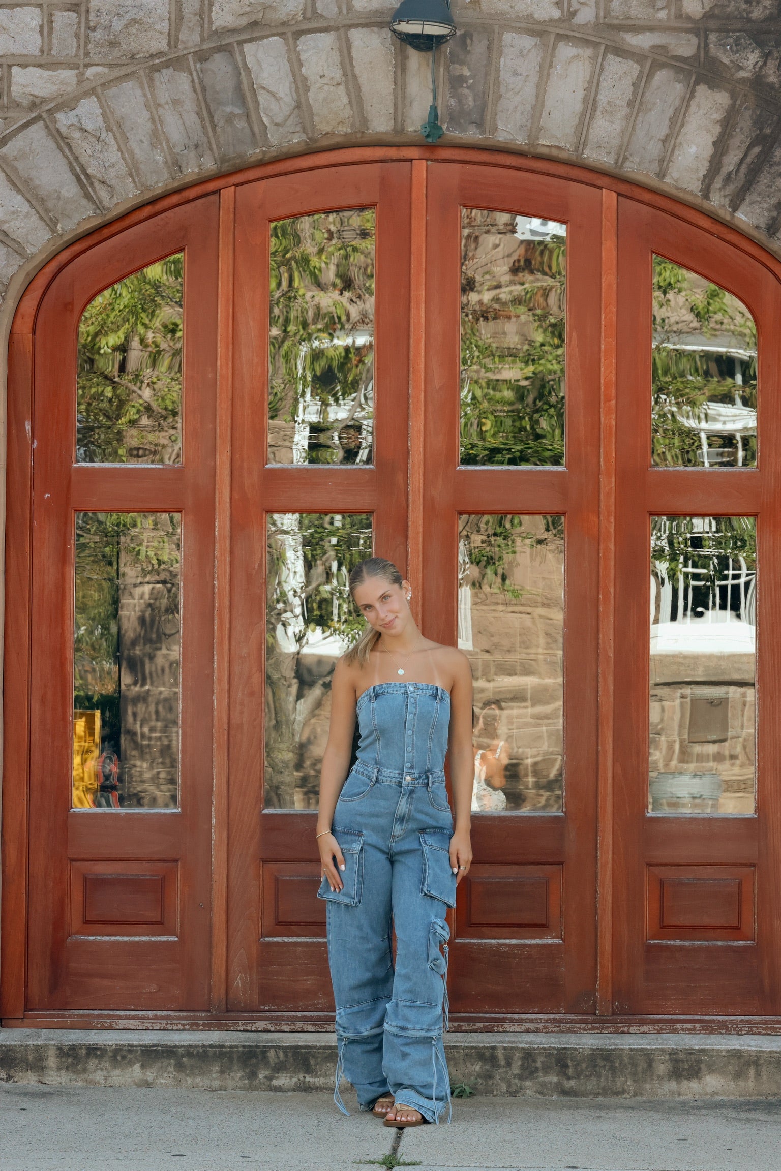 Zara Denim Jumpsuit