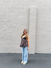 Trixie Tunic Black/Double Espresso FP