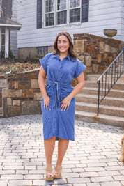 Tori Midi Dress Chambray
