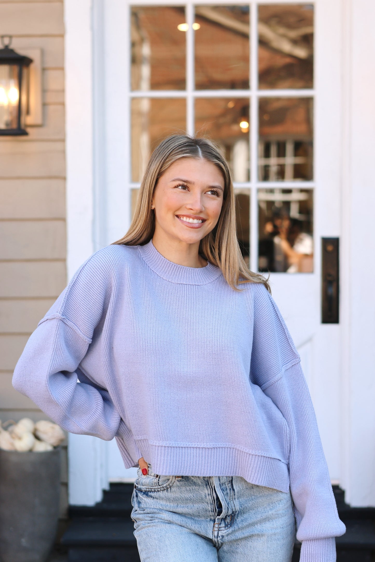 Can't Live Without CROP Blue Lavender