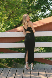 Alessandra Knit Maxi Black