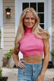 Tyra Turtleneck Sweater Pink