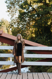 Ilia Trench Coat Dark Brown