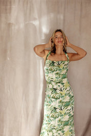 Georgia Cocktail Maxi Dress In Green By Elliatt