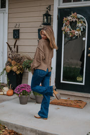 Chanley Sweater Top Mocha