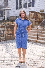Tori Midi Dress Chambray
