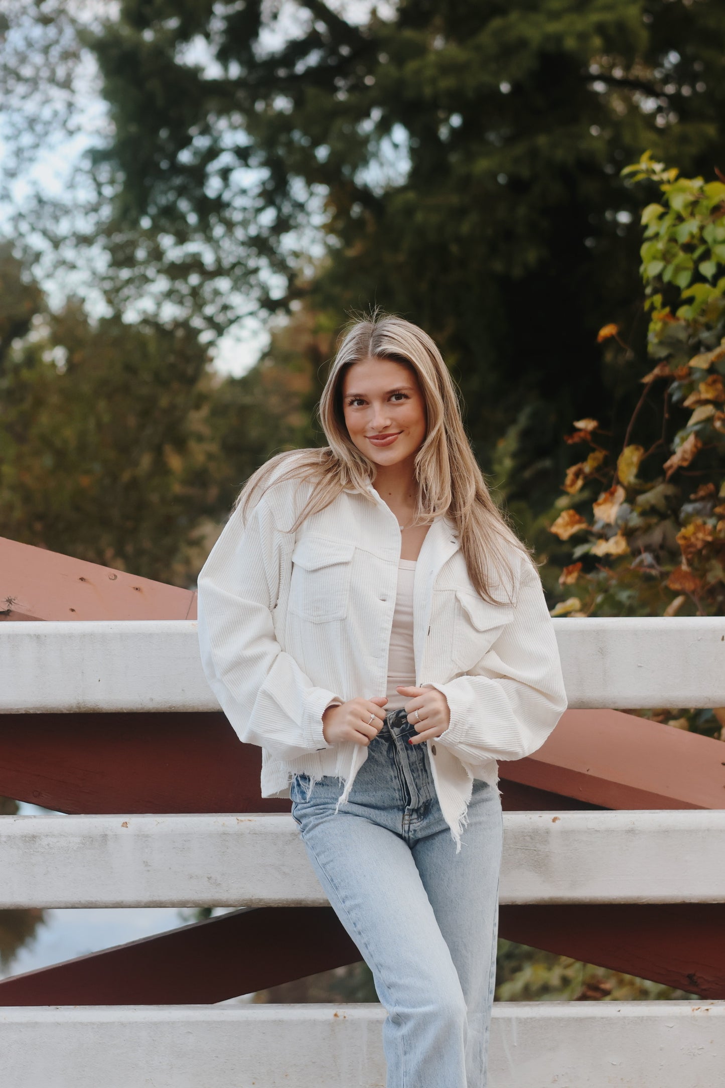 Corduroy Cutoff Beige