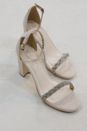 Whitney Beige Glitter Heel