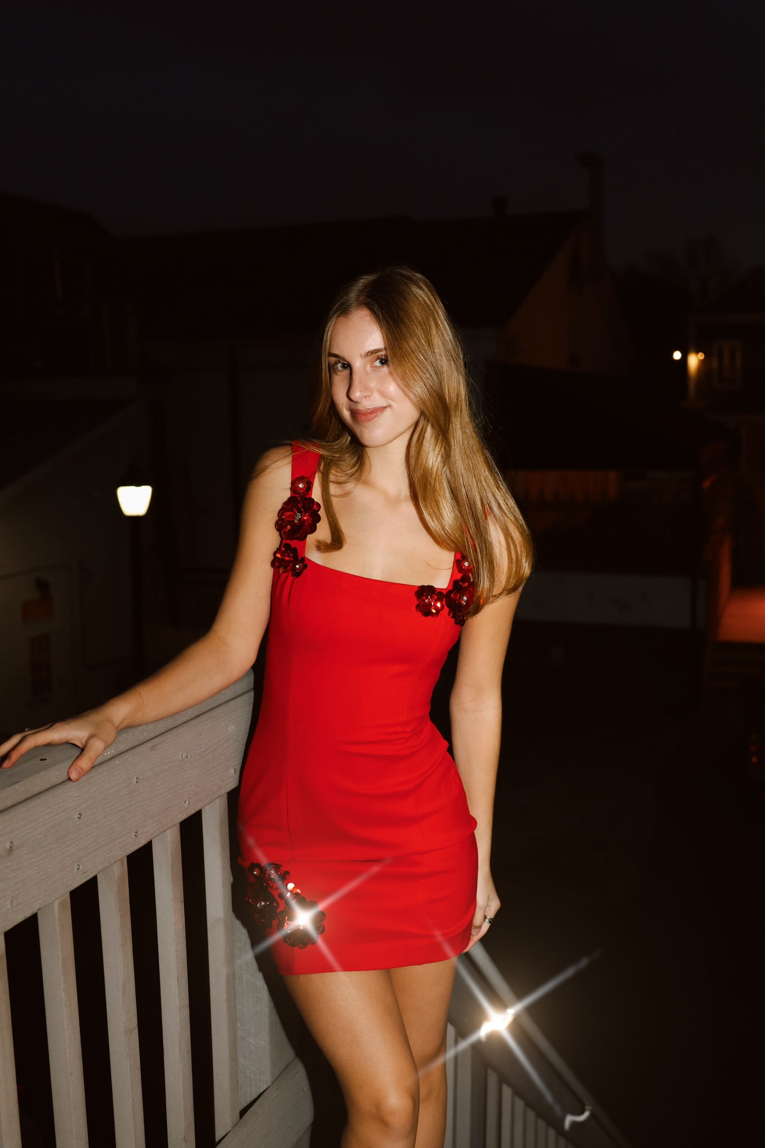 Emma Eventwear Mini Dress In Red