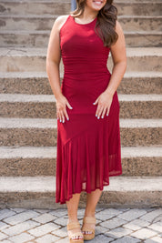 Laney Dress Beet Red