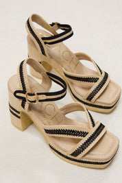 Adelaide Wedge Sandle Natural