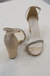 Whitney Champagne Glitter Heel