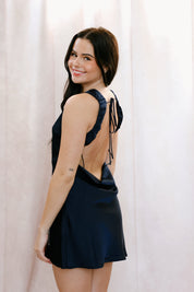 Timeless Satin Mini Navy