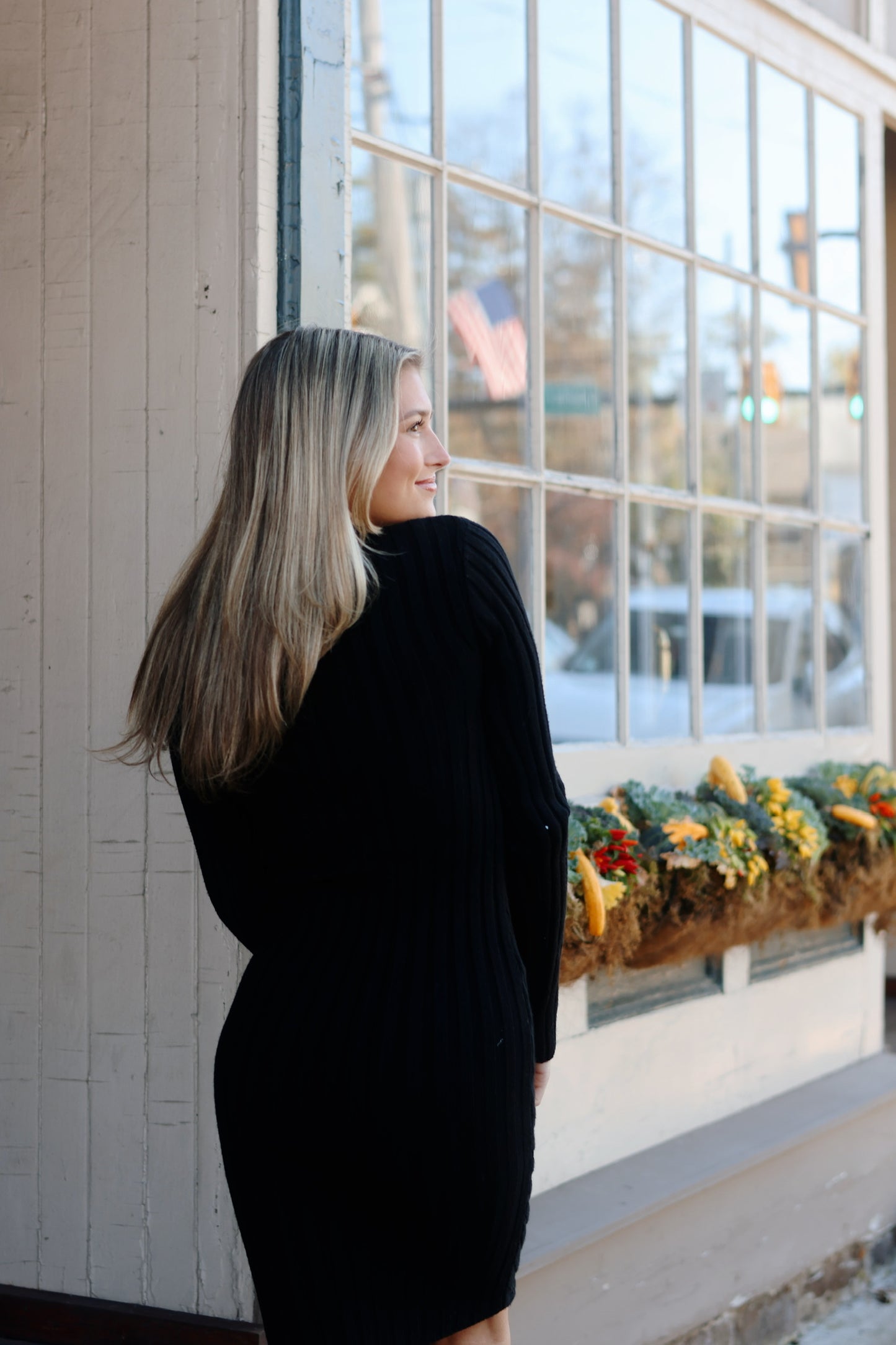 Serina Knit Dress Black