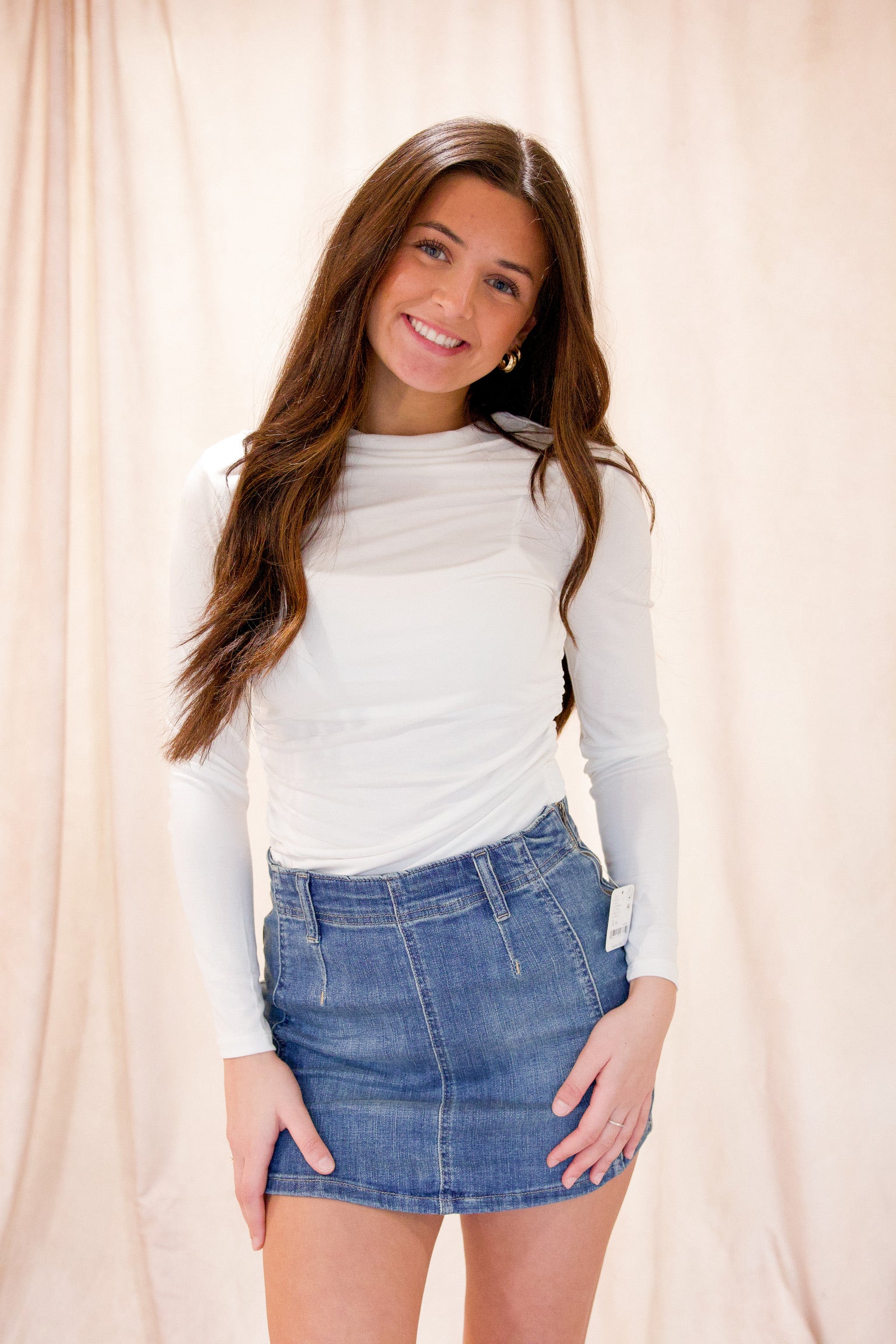Elvira Top in Whisper White