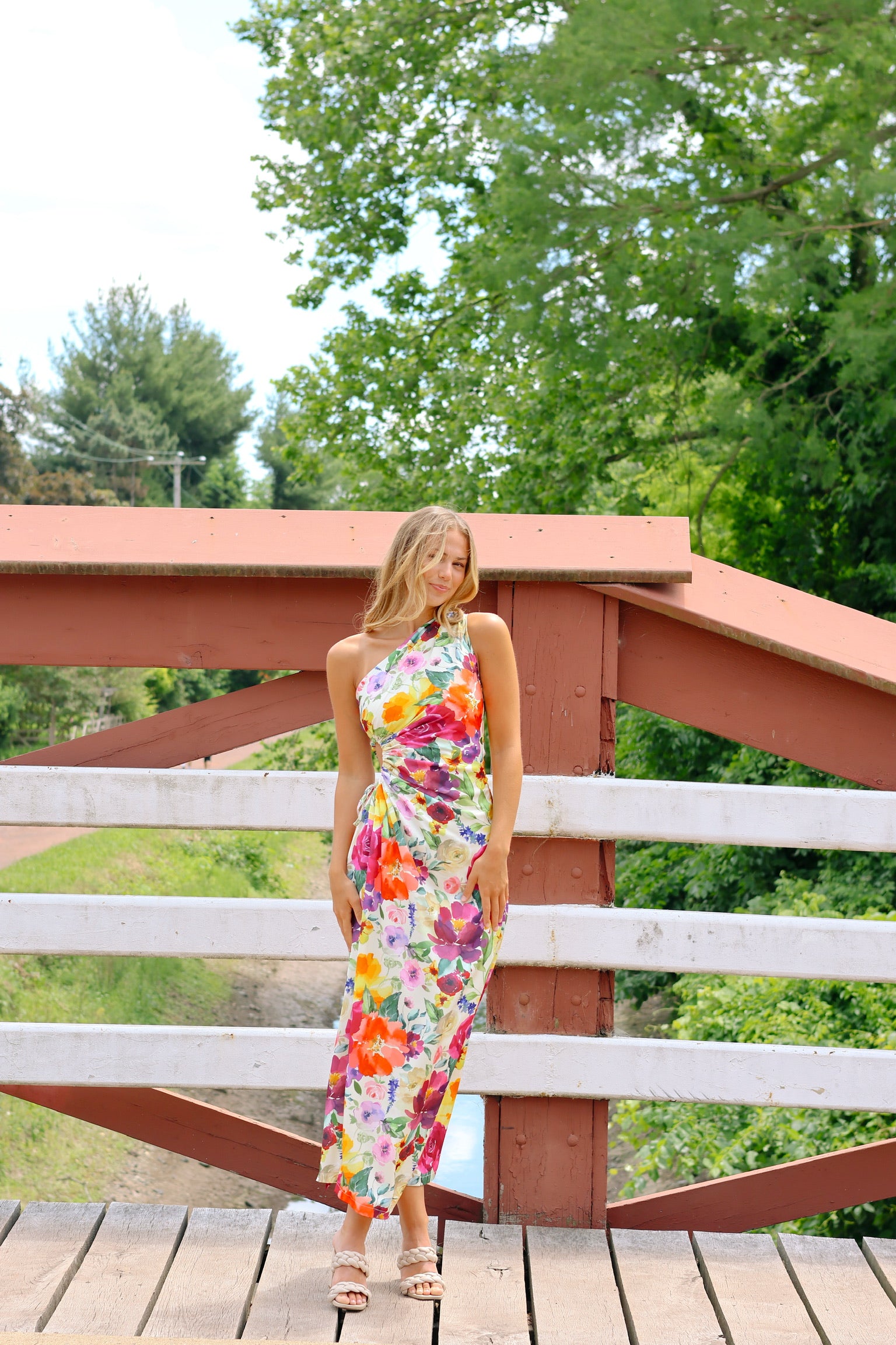 flowy dress off the shoulder ASTR the Label | Piccola Off Shoulder Midi Dress | Size M